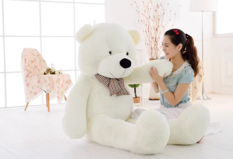 Large teddy bear 1.8 meters tall eyes open