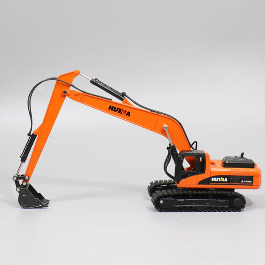 Long arm excavator model children's alloy excavator vehicle toy
