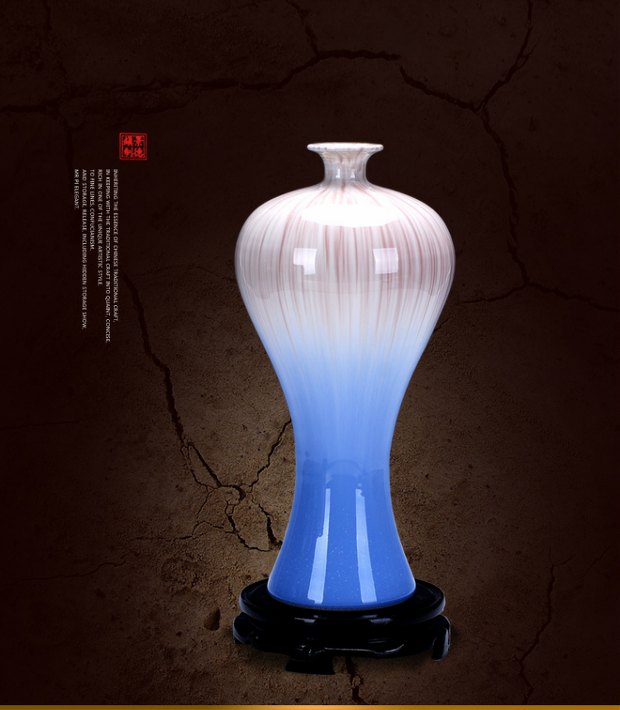 Jingdezhen ceramic vase with colorful flowing patterns