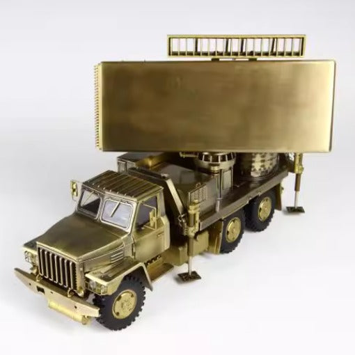 Q08 Radar Vehicle Army Green and Bronze, Brave and Victorious Military Model.