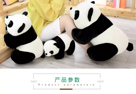 Realistic looking panda teddy bear