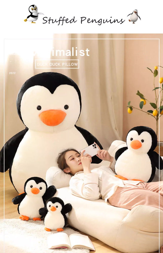 Round faced penguin doll animal