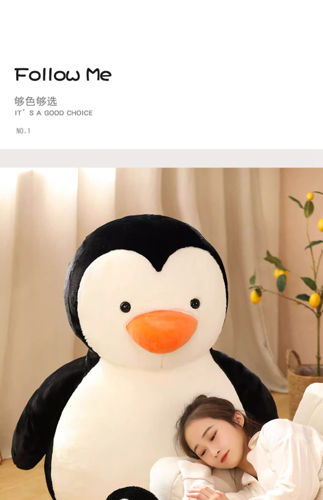 Round faced penguin doll animal