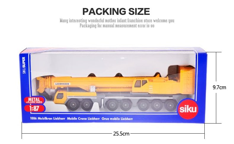 SIKU Liebherr Crane U1886 WJ alloy model toy