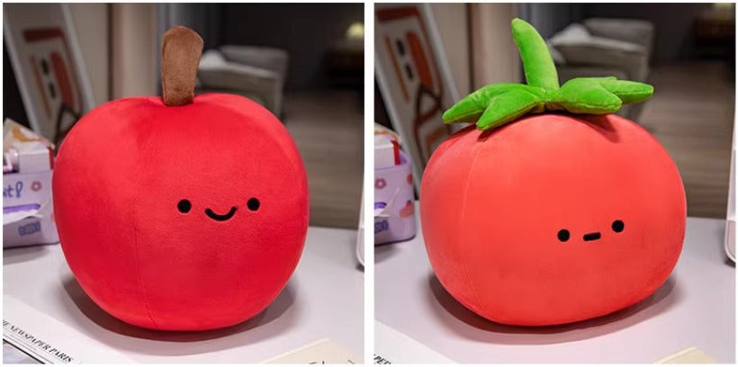 Smilling red stuffed apple