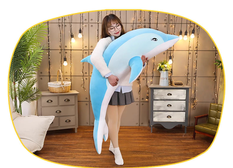 Stuffed dolphin doll