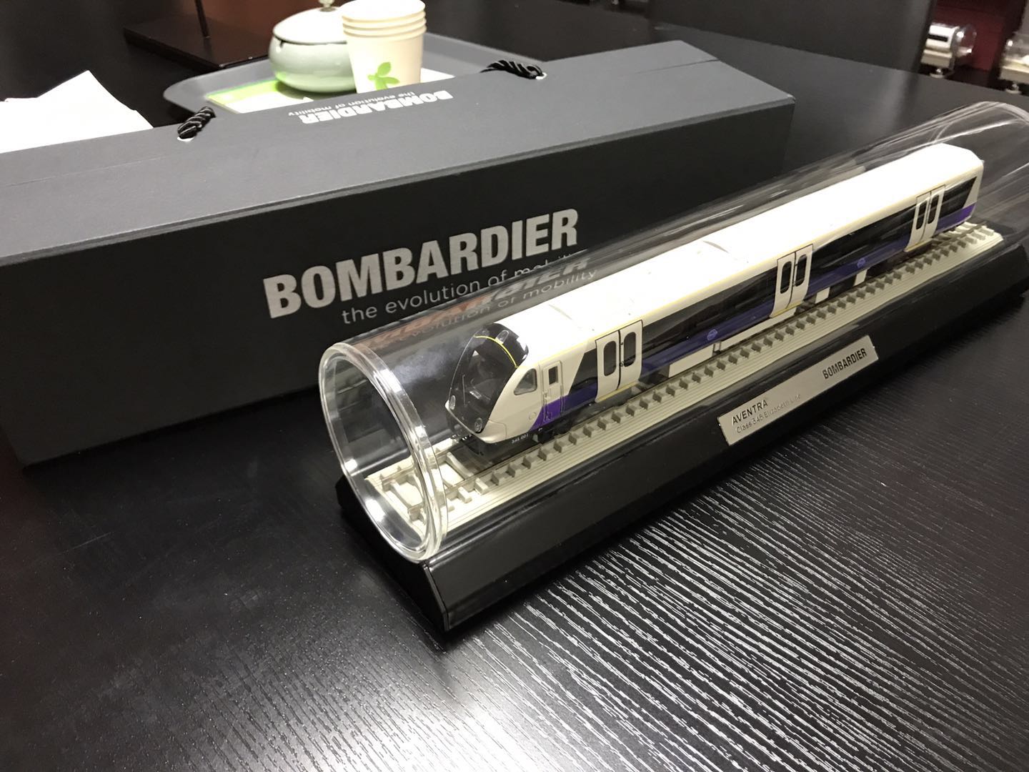 Subway of London metro line static tram model