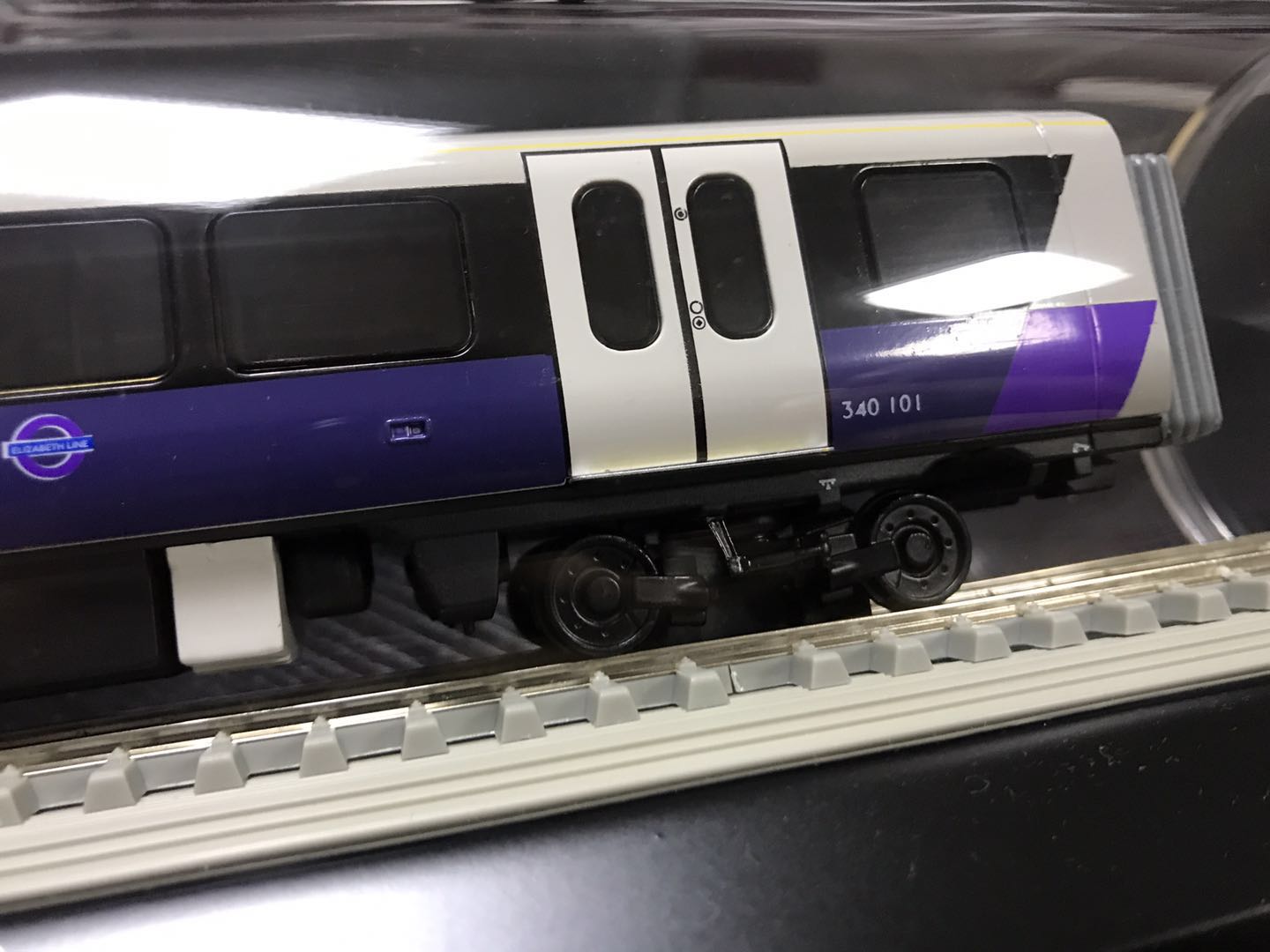 Subway of London metro line static tram model