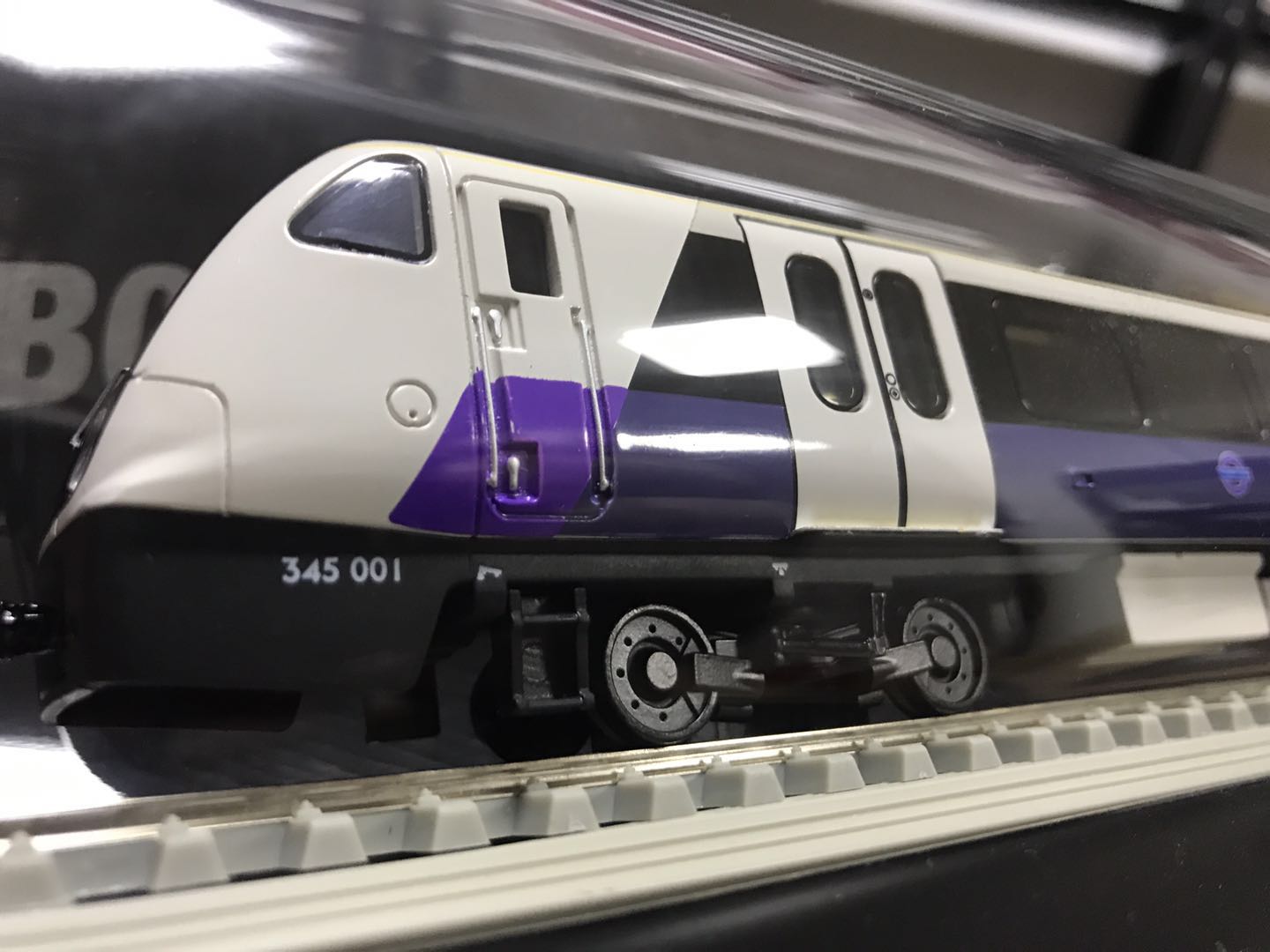 Subway of London metro line static tram model