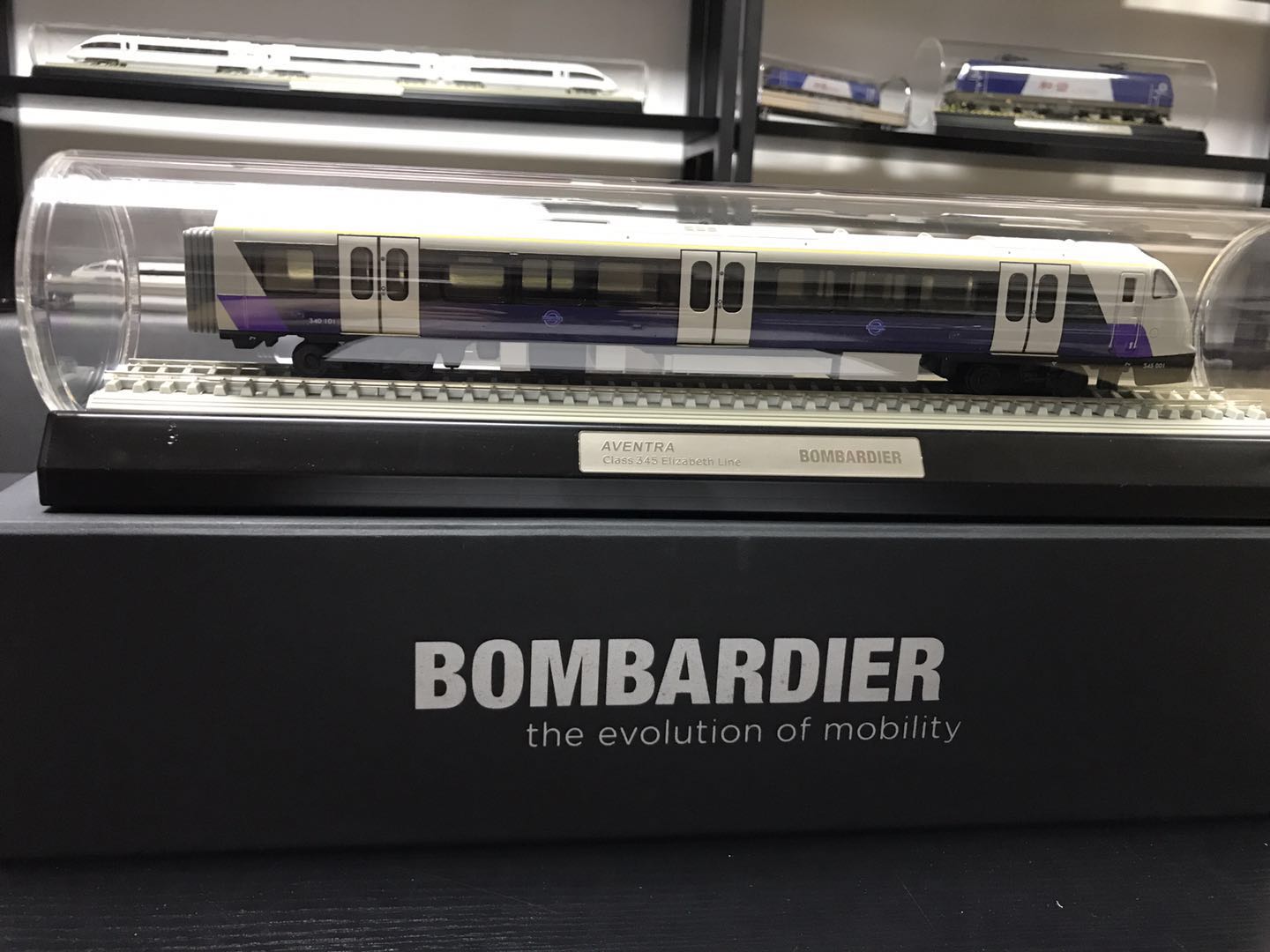 Subway of London metro line static tram model