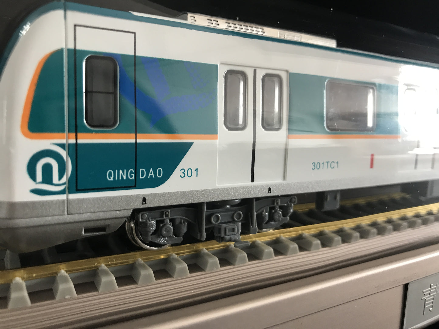 Subway of Qingdao Metro Line 3 static tram model