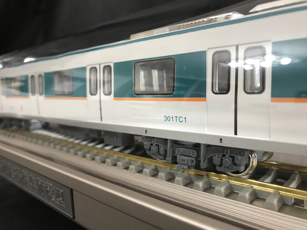 Subway of Qingdao Metro Line 3 static tram model