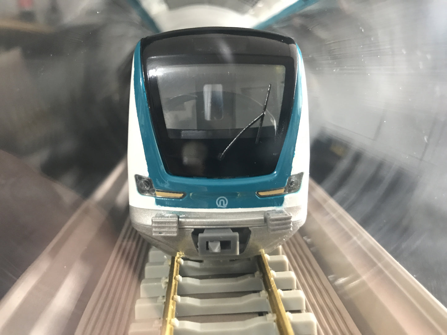 Subway of Qingdao Metro Line 3 static tram model