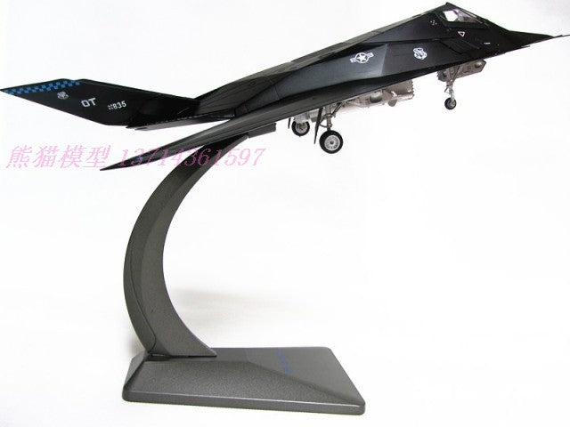 The Nighthawk F117 stealth fighter aircraft model 1-72