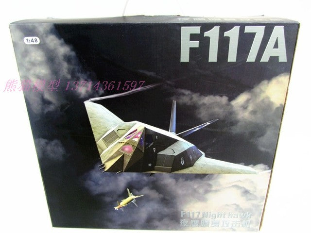The Nighthawk F117 stealth fighter aircraft model 1-72