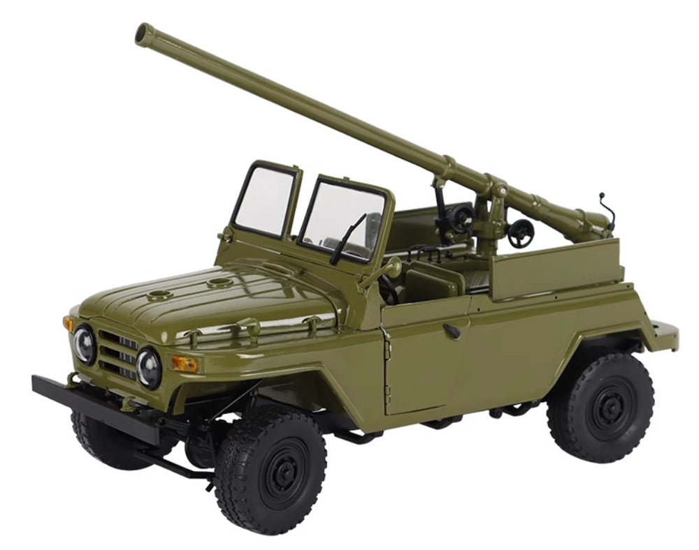 Type 75 105mm recoilless gun 212 jeep static model 1-18.