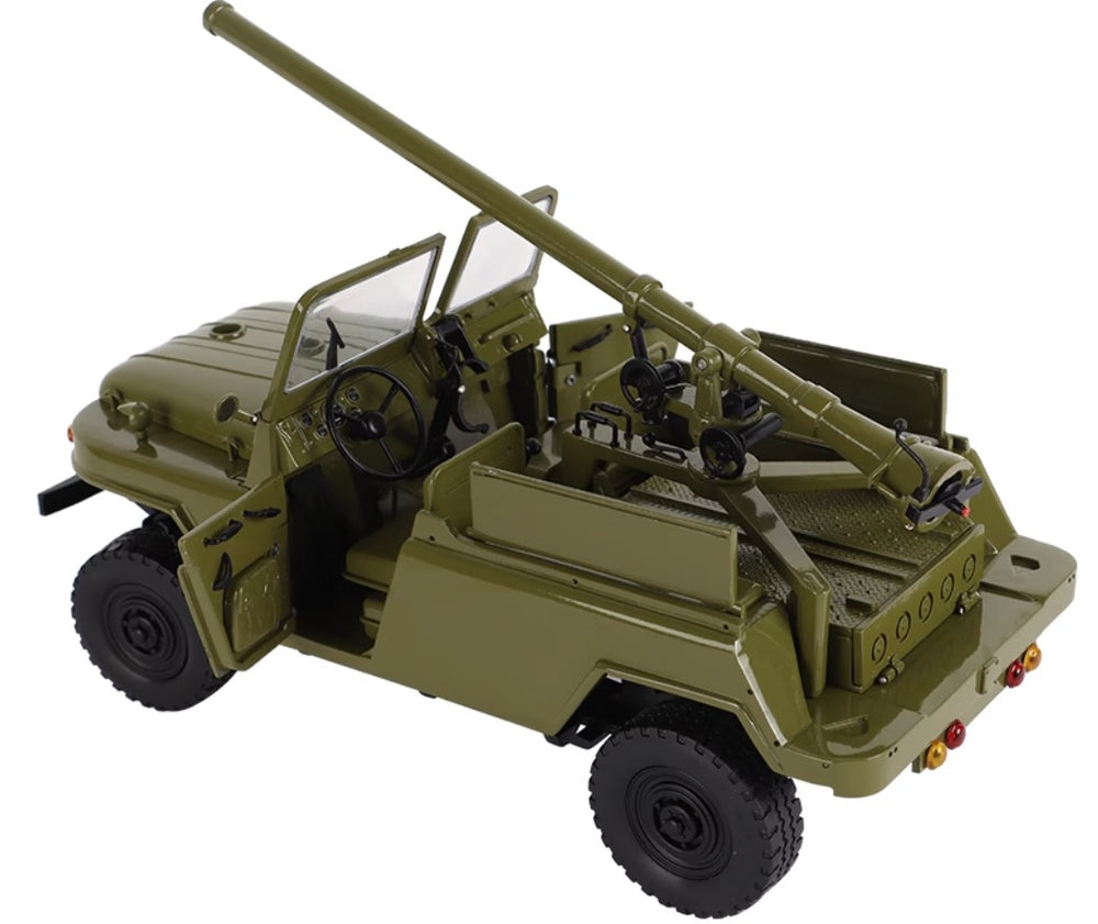 Type 75 105mm recoilless gun 212 jeep static model 1-18.