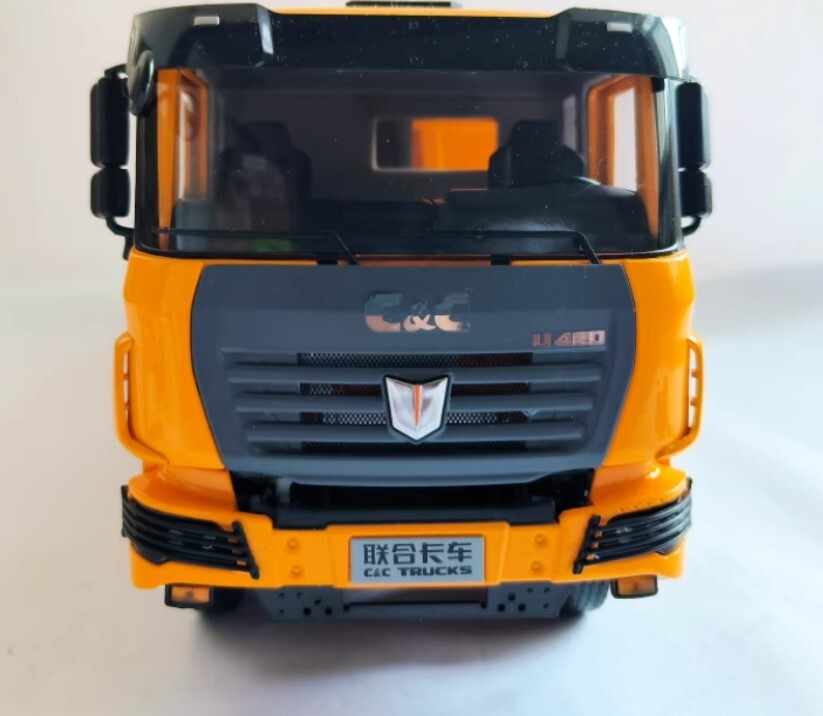 1-24- Jirui l U420 front four rear alloy dump truck model
