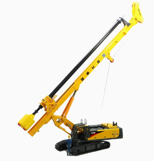 XCMG XR220 Rotary Drilling Model Yellow  model alloy model
