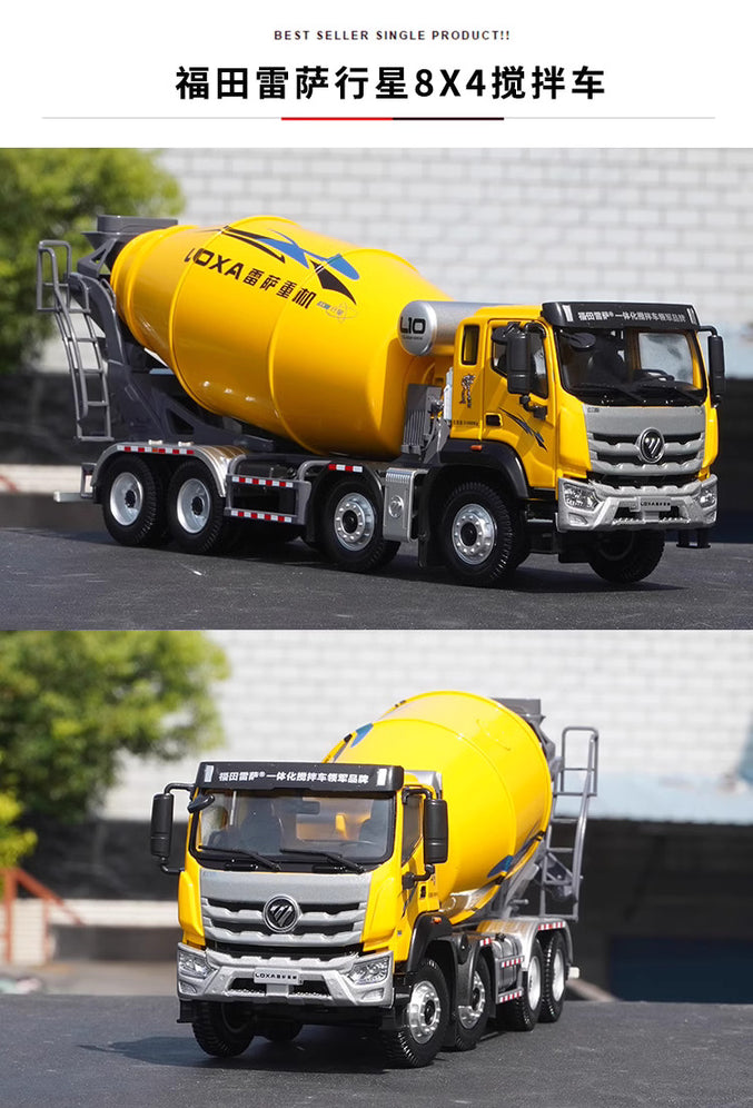 Yellow 1-35 scale Alloy model Cement Mixer truck by Loxa