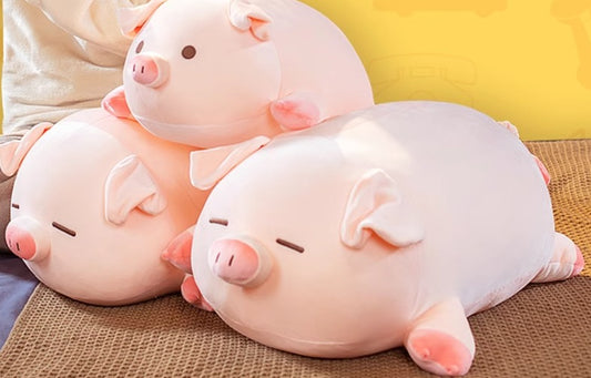 Fat pig stuffed animal  one  meter