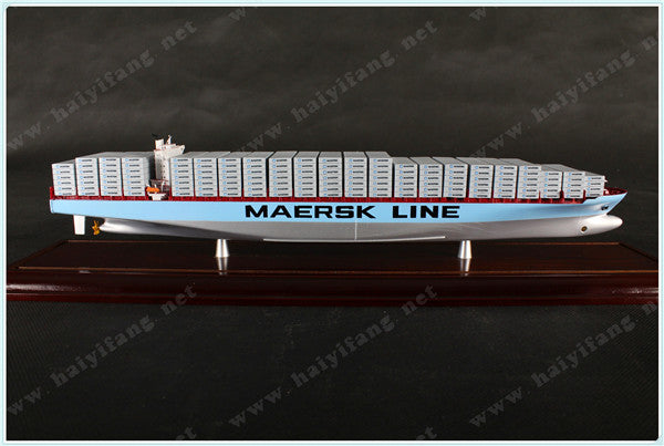 MAERSK shipping container ship model at 1:1000
